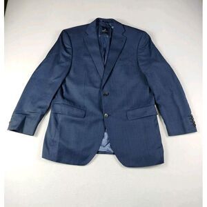 Barutti Blazer Men's 44 Blue Super‎ 150's Wool Corpcore Professional Office Soft